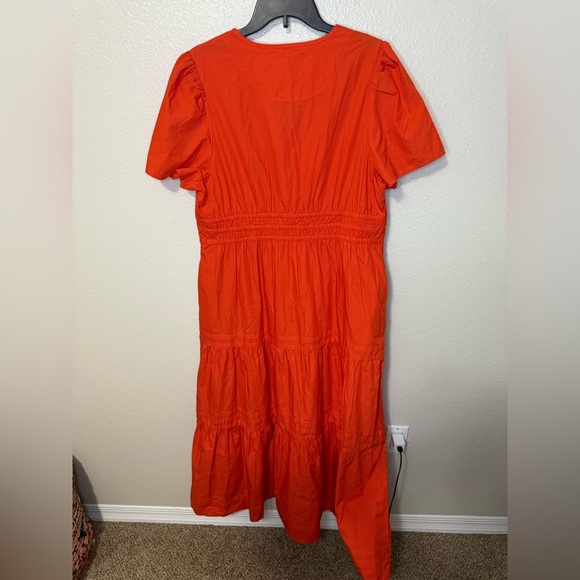 NWT NEW Quince Organic Cotton Poplin Tiered Maxi Dress - Picture 7 of 7